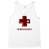 i'm with player 2 video game gamer computer geek nerd funny tee shirt Tank Top
