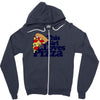 this girl loves pizza Zipper Hoodie