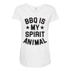bbq spirit animal Maternity Scoop Neck T-shirt