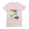 easter boxer Ladies Fitted T-Shirt