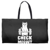 gym cat workout Weekender Totes