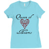 hearts queen of hearts Ladies Fitted T-Shirt