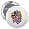 loup de cartoon Pin-back button