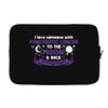 I Love Someone with Pancreatic Cancer to The Moon and Back to Infinity Laptop sleeve