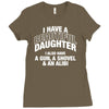 i have a beautiful daughter Ladies Fitted T-Shirt