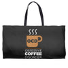 coffee addiction Weekender Totes