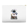 who loves miniatur schnauzer Accessory Pouches