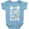 My Neck My Back My Triceps And My Lats Baby Onesie