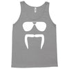 aviator sunglasses horseshoe fu manchu biker mustache Tank Top