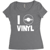 i love vinyl Women's Triblend Scoop T-shirt