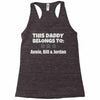 personalised daddy Racerback Tank