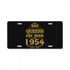 queens are born in 1954 License Plate
