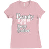 beauty is in the eye of the beer holder t shirt Ladies Fitted T-Shirt