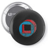 square in circle Pin-back button