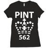 british pint funny Ladies Fitted T-Shirt