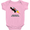 never give up poster Baby Onesie