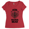 god mama bear Women's Triblend Scoop T-shirt