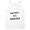 destroy all mermaids girls Tank Top