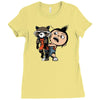 fluffy lil guardian Ladies Fitted T-Shirt