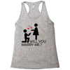 will you love me Racerback Tank