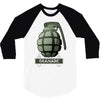 hand grenade military army 3/4 Sleeve Shirt