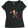 Iron Man Bleeding Edge Women's Triblend Scoop T-shirt