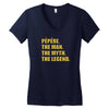 pepere the man the myth the legend Women's V-Neck T-Shirt