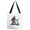 bigfoot treadmill Tote Bags