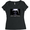darth vader sith happens ideal birthday present or gift Women's Triblend Scoop T-shirt