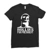 rollins for president  funny  comic henry rollins punk rock tv p Ladies Fitted T-Shirt