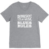 blues rules V-Neck Tee