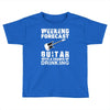 weekend forcast guitar with a chance of drinking Toddler T-shirt