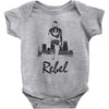 rebel   blackout Baby Onesie