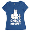 gym cat workout Women's Triblend Scoop T-shirt