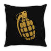 granate grenade waffe weapon krieg war pc game classic usa army Throw Pillow