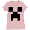 creeper face Ladies Fitted T-Shirt