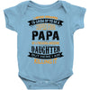 Super Cool Papa Of A Freaking Awesome Daughter Baby Onesie