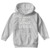 my brain is 80% song lyrics Youth Hoodie