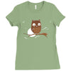 nocturnowl Ladies Fitted T-Shirt