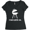 i turn grills on Women's Triblend Scoop T-shirt