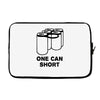 one can short Laptop sleeve