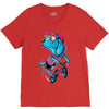 dog biker V-Neck Tee