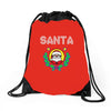 santa christmas Drawstring Bags