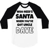 secret santa 3/4 Sleeve Shirt