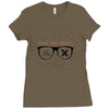 ride the wave Ladies Fitted T-Shirt