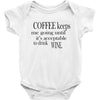 coffee keeps me going Baby Bodysuit