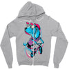 dog biker Zipper Hoodie