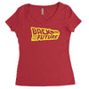 retro back to the future Women's Triblend Scoop T-shirt