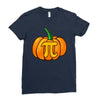 pumpkin pi Ladies Fitted T-Shirt