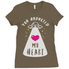you abducted my heart Ladies Fitted T-Shirt